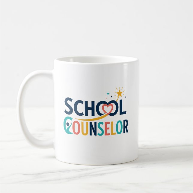 School Counselor Appreciation Gift Coffee Mug (Left)