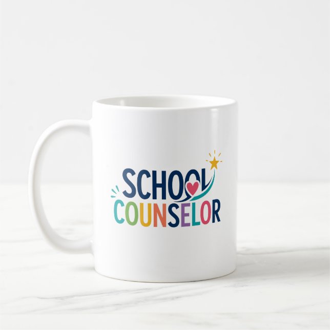 School Counselor Appreciation Gift Coffee Mug (Left)