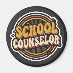 School Counselor Back to School Teacher Squad Crew Magnet