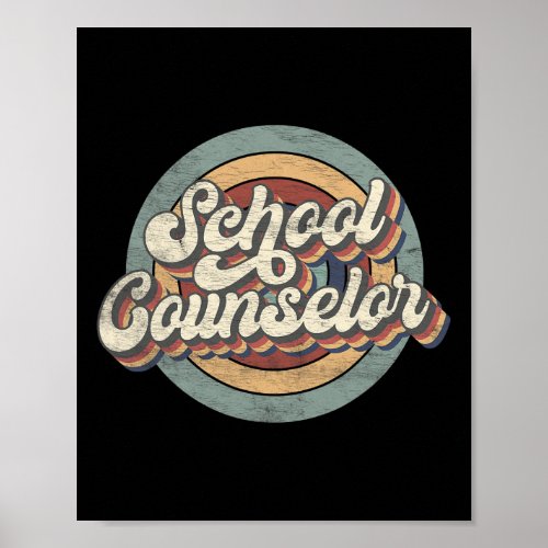 School Counselor Back To School Teacher Squad Crew Poster