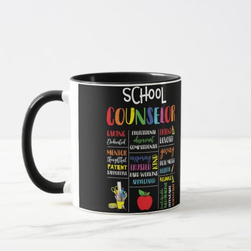 School Counselor Caring Dedicated Friend Devoted Mug