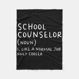 School Counselor Definition Fun Ck To School First Fleece Blanket
