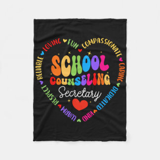 School Counselor - Easter Bunny Ck To School Couns Fleece Blanket