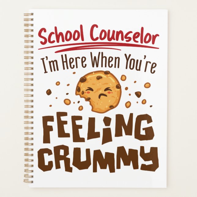 School Counselor Elementary Middle Cute Saying Planner (Front)