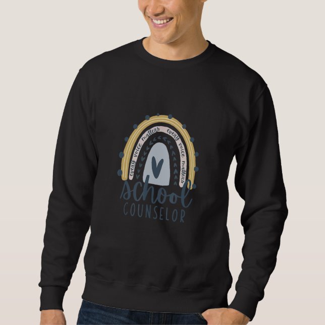 School Counselor Every Voice Matters Elementary Mo Sweatshirt (Front)