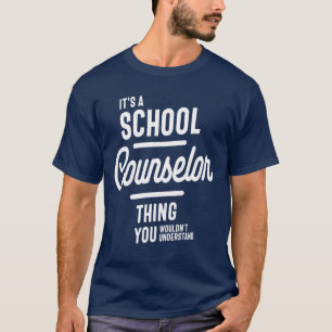 School Counselor Gift Funny Job Title Profession T-Shirt