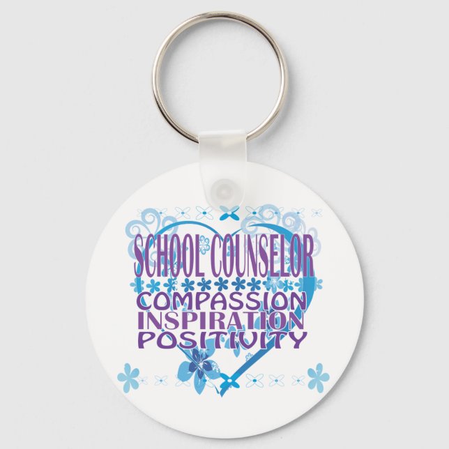 School Counselor Gifts Keychain (Front)