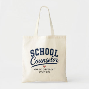 School Counselor Making a Difference Every Day Tote Bag