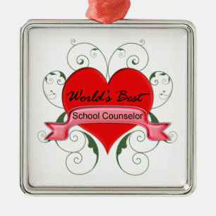 School Counselor Metal Ornament