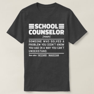 School Counselor Noun Counseling Specialist Funny T-Shirt