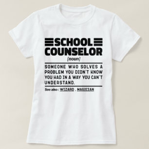 School Counselor Noun Counseling Specialist Funny T-Shirt