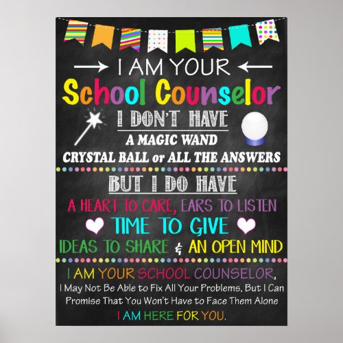 School Counselor Office Decor Poster