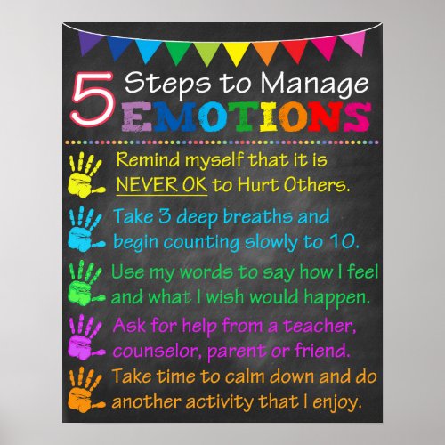 School Counselor Poster Behavior Therapy Decor