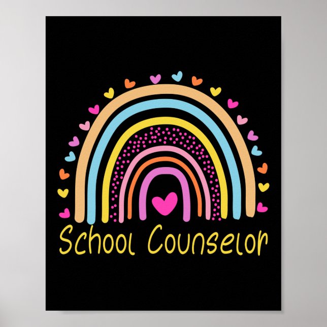 School Counselor Rainbow Poster (Front)