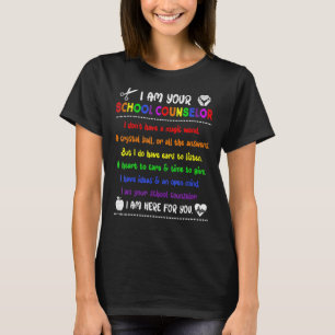 School Counselor Teacher Counseling Office School  T-Shirt