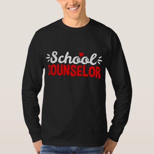 School Counselor Teacher Guidance Counseling T_Shirt