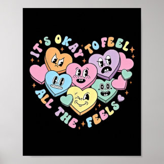 School Counselor Valentine, Mental Health Valentin Poster