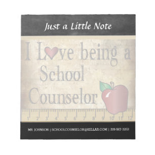 School Counselor Vintage Style Notepad