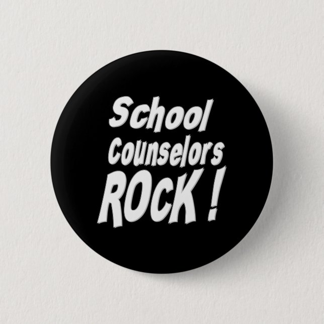 School Counselors Rock! Button (Front)