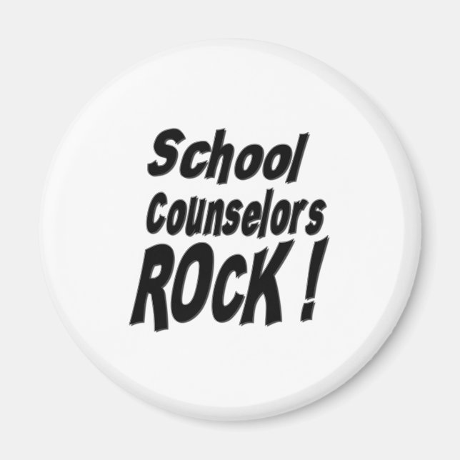 School Counselors Rock! Magnet (Front)