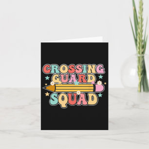 School Crossing Guard Retro Back To School Cool Ap Card