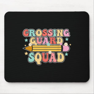 School Crossing Guard Retro Back To School Cool Ap Mouse Pad