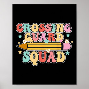 School Crossing Guard Retro Back To School Cool Ap Poster