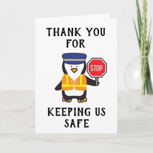 School Crossing Guard Thank You Card