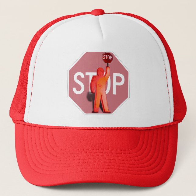 School Crossing Guard Trucker Hat (Front)