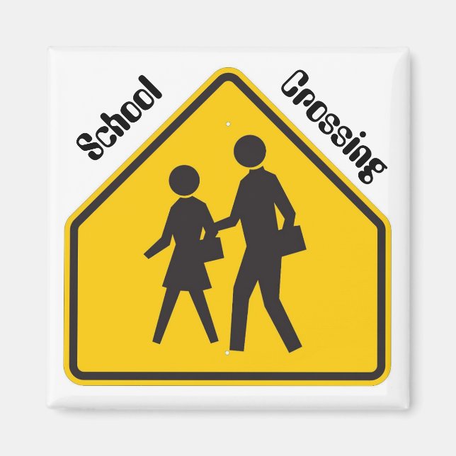 School Crossing Magnet (Front)