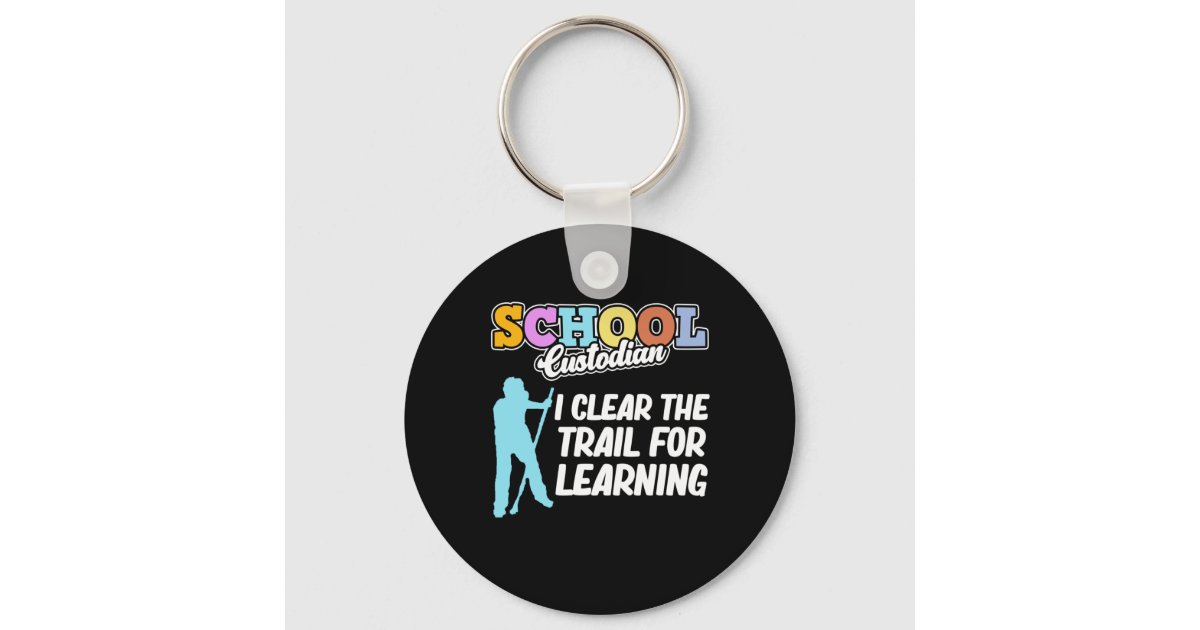 Vintage School Custodian Clear The Trail Learning Back To School