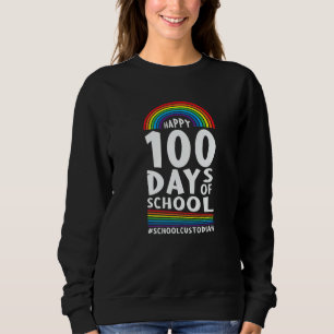 School Custodian Happy 100 Days Of School Janitor Sweatshirt
