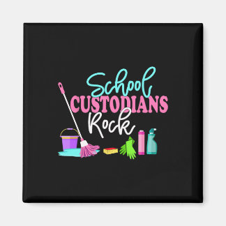 School Custodians Rock Back To School - Janitor Ap Magnet