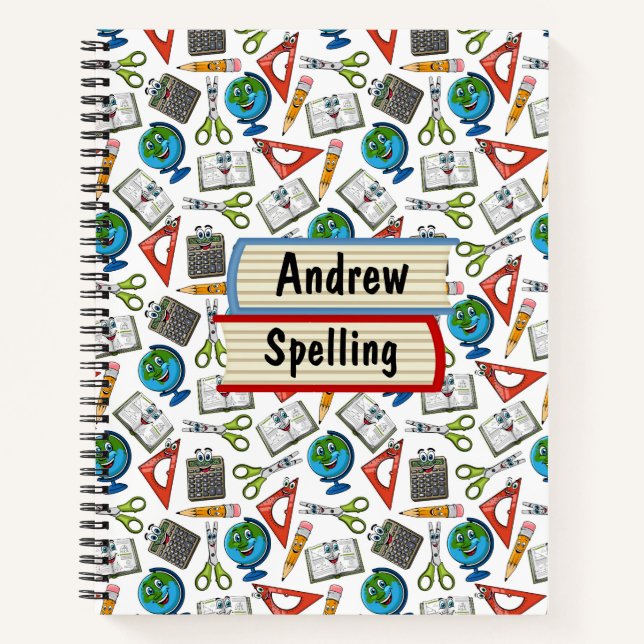 School Customized Spiral Notebook (Front)
