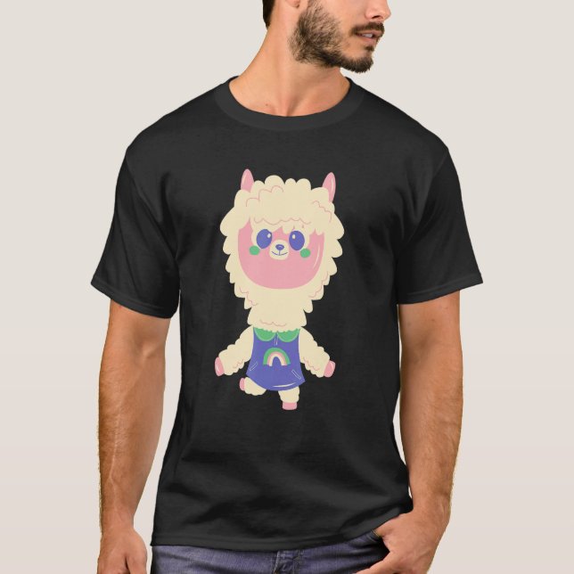 School Day Llama Alpaca Boy  Girl  Kids T-Shirt (Front)