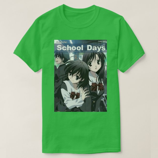 school days anime T-Shirt (Design Front)