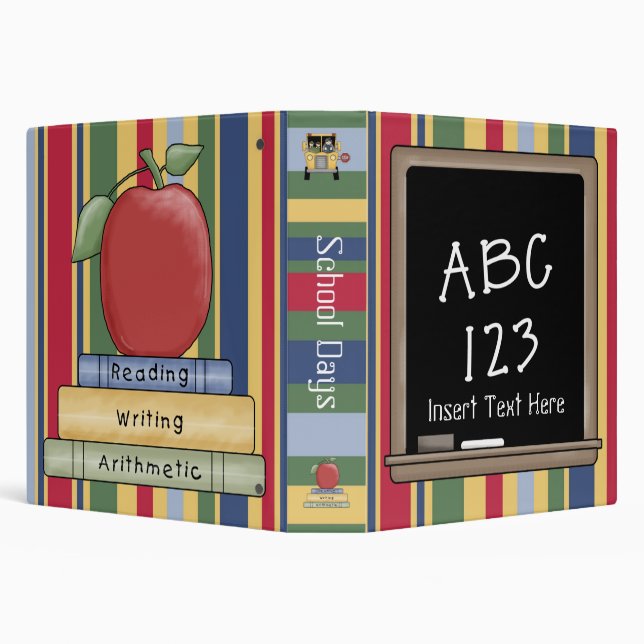 School Days Avery Binder (Background)