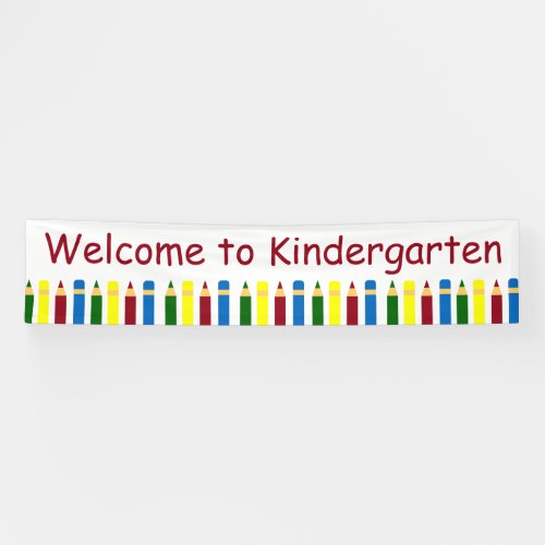 School Days Pencils Personalized Banner