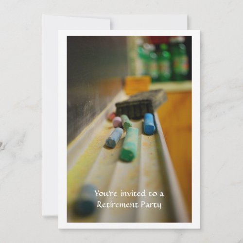 School Days Teacher's Retirement Invitation