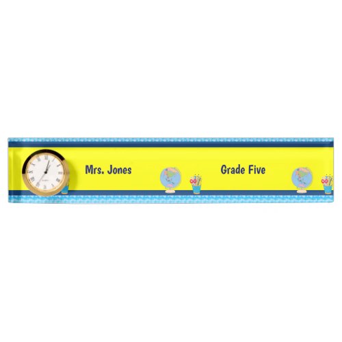 School Days with Teacher Name and Grade Desk Name Desk Name Plate