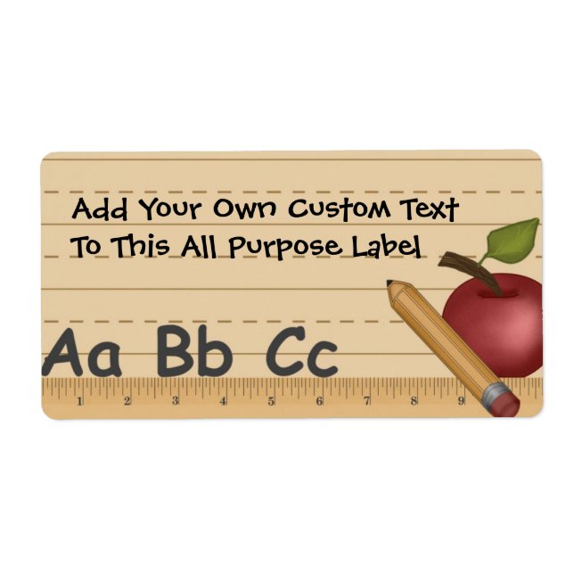 School Dayz All Purpose Label (Front)