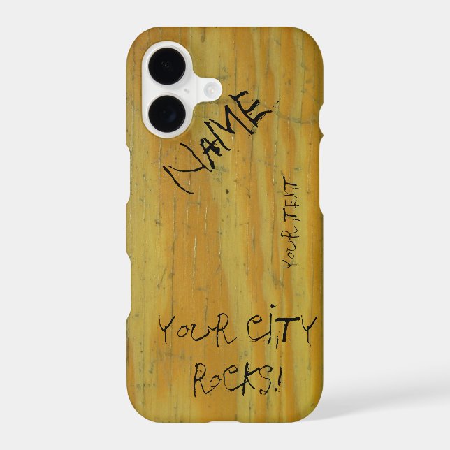 School Desk graffiti Iphone Case (Back)