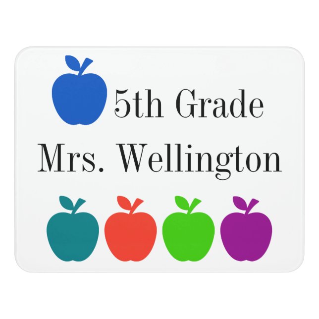 School Door Sign (Contemporary Front)