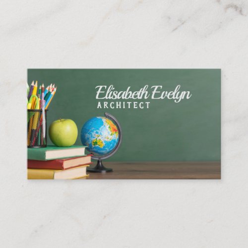 School Education Celebration Holiday Study Business Card