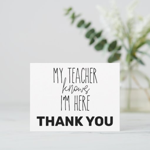 School, Education Thank You note; nurse teacher Postcard | Zazzle