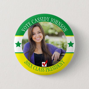 School Election Campaign Student Body Vote Button