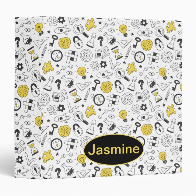 School Elements  3 Ring Binder (Front/Spine)