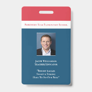 School Employee Educator Teacher Badge