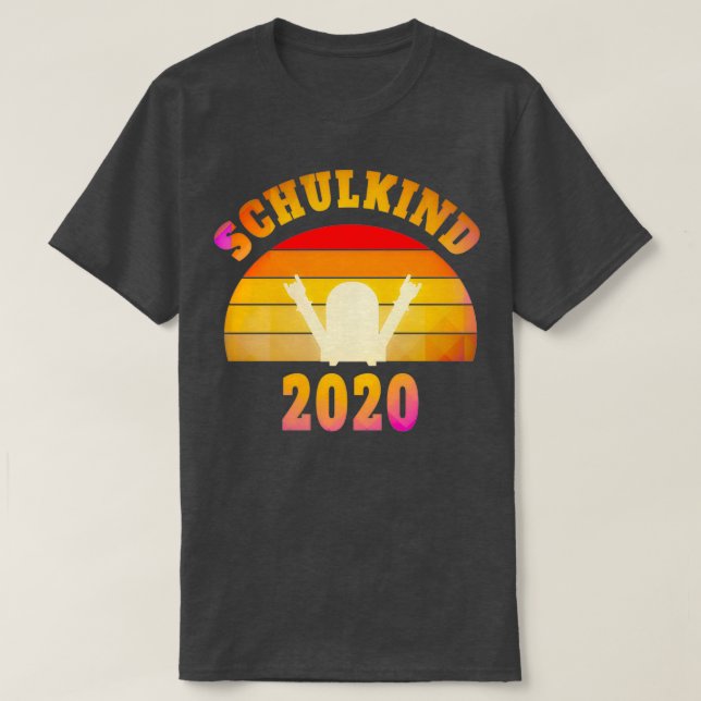 School enrolment start of school child retro T-Shirt (Design Front)
