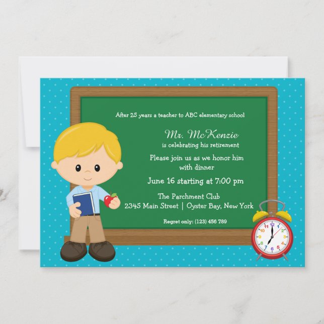 School event * choose background color invitation (Front)